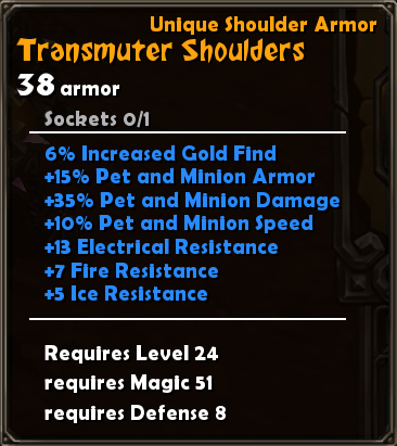 Transmuter Shoulders