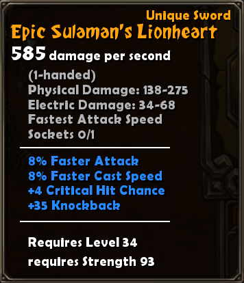 Epic Sulaman's Lionheart