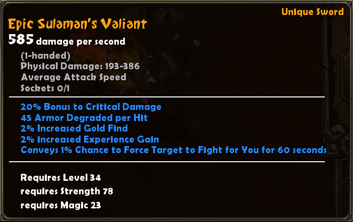 Epic Sulaman's Valiant