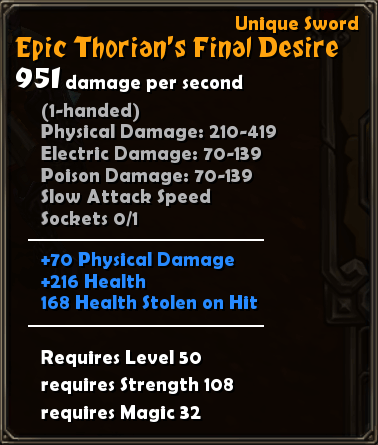Epic Thorian's Final Desire