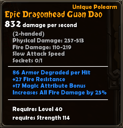 Epic Dragonhead Guan Dao