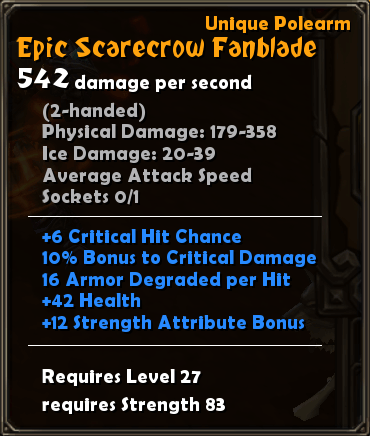 Epic Scarecrow Fanblade