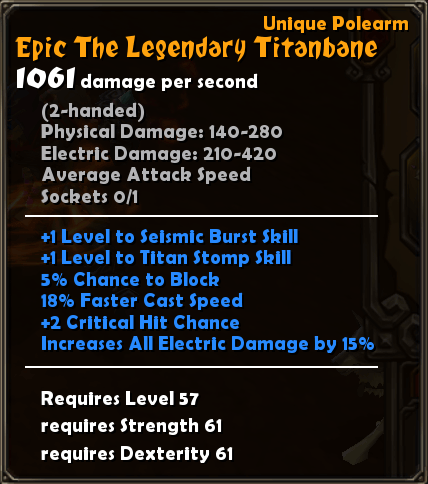 Epic the Legendary Titanban