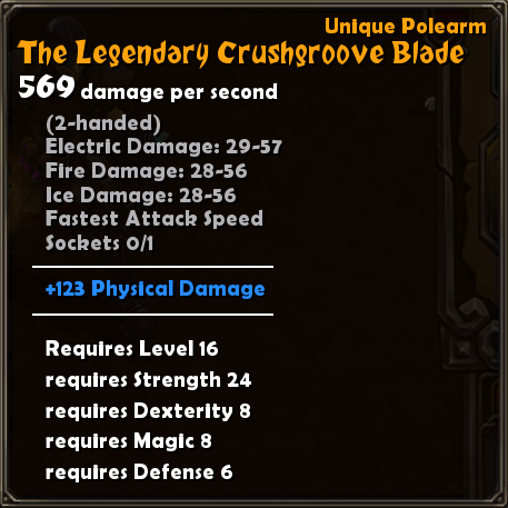 The Legendary Crushgroove Blade