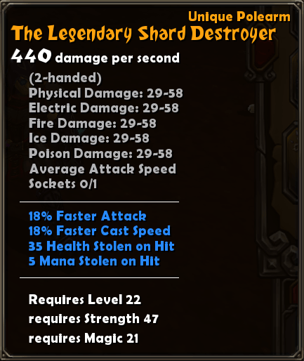 The Legendary Shard Destroyer