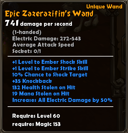 Epic Zazerazifin's Wand